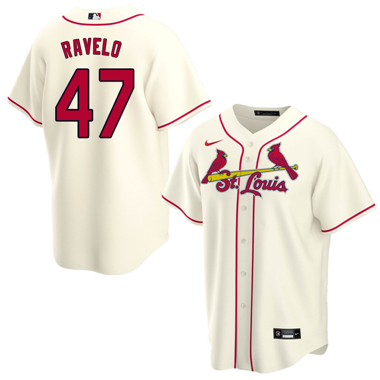 Nike Men #47 Rangel Ravelo St.Louis Cardinals Baseball Jerseys Sale-Cream